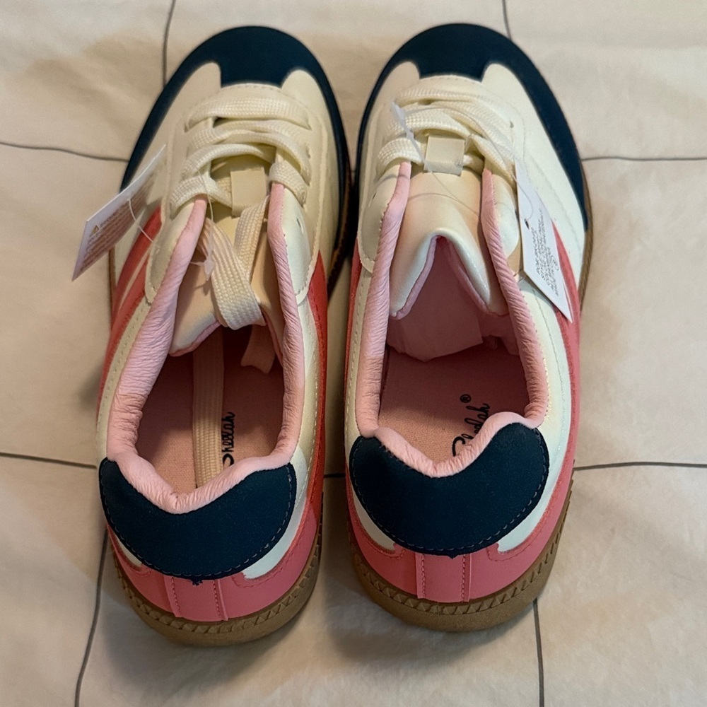 La Sheehah Navy and Pink Sneakers Size 8 - Picture 2 of 6